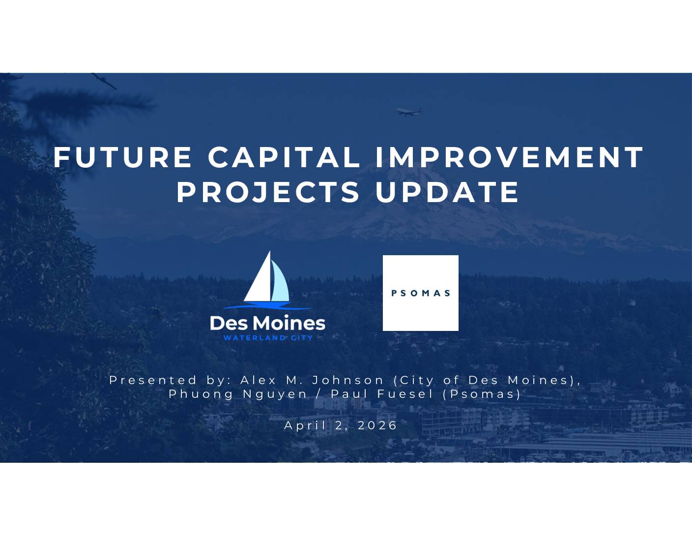Capital Project Update Examples Future Capital Improvement Project Update PowerPoint